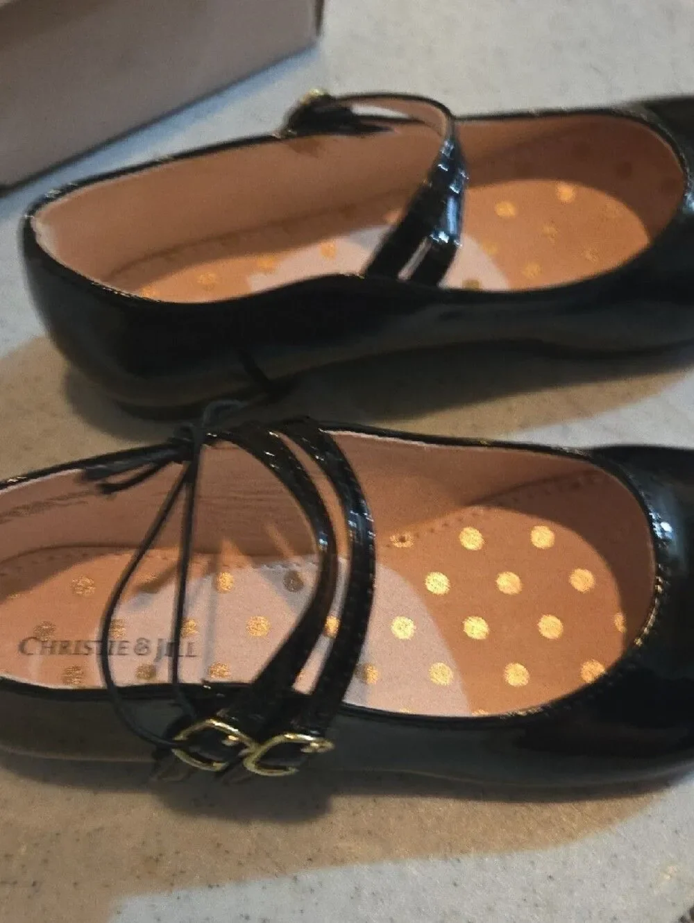Cherokee Black Patent Mary Jane Girls' Dress Shoes